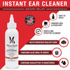 Instant Ear Cleaner For Dogs 4 oz or 12 oz - Removes Wax and Odor