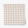 TAN GINGHAM DOG BANDANA