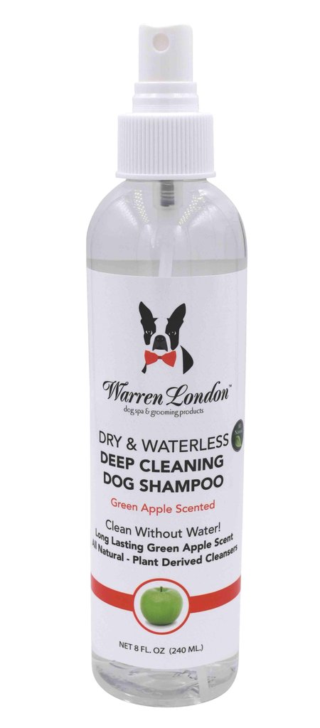 Dry & Waterless Deep Cleaning Shampoo - Green Apple Scent - Luxurious Paws