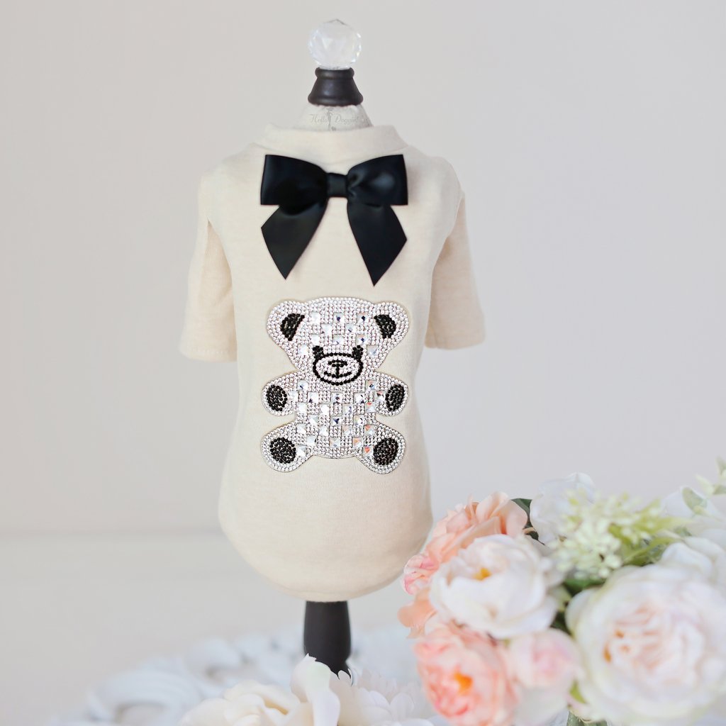 Teddy Bow Tee - Luxurious Paws